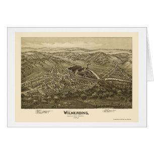 Wilmerding, mapa panorámico del PA - 1897