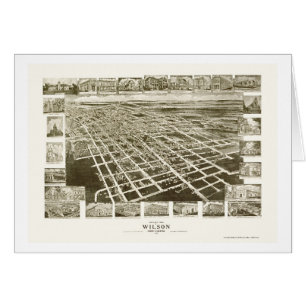 Wilson, mapa panorámico del NC - 1908