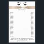 Wimpern Augenbrauen Flyer<br><div class="desc">Personalisierbare Volante mit Wimpern & Augenbraue Ilustracion mit Gold Streifen. Perfekt für Wimpern & Makeup Artisten,  Friseure y Kosmetiker. Editiere dein Produkt en Minuten en dem Du deine Daten hinzu fügst. Über "weiteres personalisieren" kannst Du die Schriftart/Farbe/Position verändern.</div>