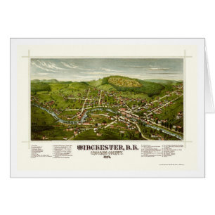 Winchester, mapa panorámico del NH - 1887