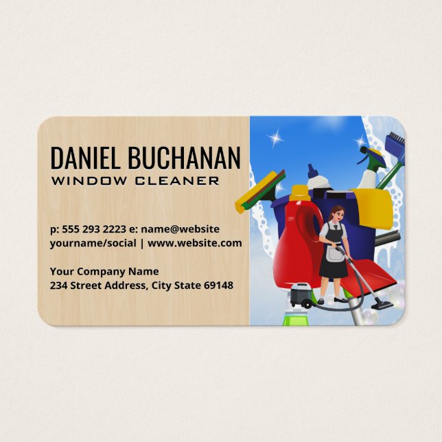 Window Cleaning | Squeegee | Maid (Frente)