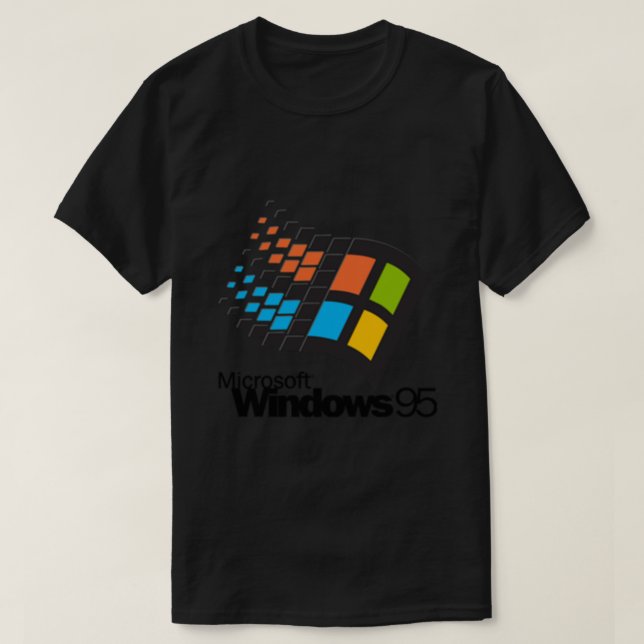 Windows 95 - Pequeño logotipo de camiseta esencial (Diseño del anverso)
