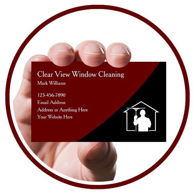 Windows Cleaning Services Tarjetas de visita de ne (Subido por el creador)