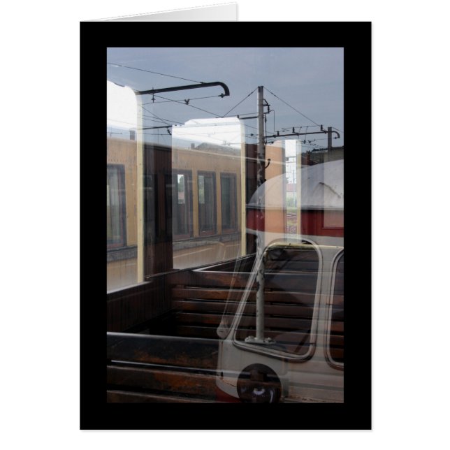 Windows Reflexiones de la vintage Trains Rail Yard (Frente)