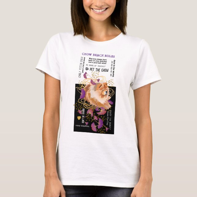 WINDSONG CHOW BEACH RULES camisetas blancos (Anverso)