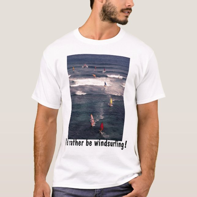 ¡Windsurfing bastante! camisa (Anverso)