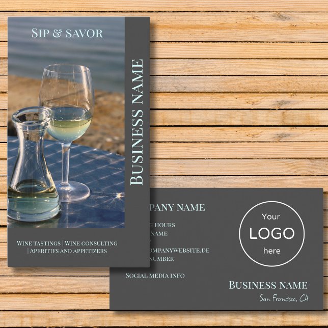 Wine bar tienda promoción de negocios Tarjeta de p (Subido por el creador)
