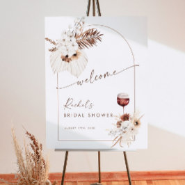 Wine Bridal Shower Welcome Sign, Vino Before Vows 