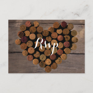Wine Cork style#2 RSVP y Menu Card