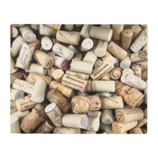 Wine Corks Foto Arte Pared Metalizado
