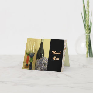 Wine Theme Tarjeta de agradecimiento