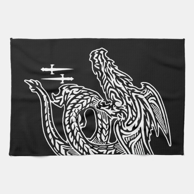 Wing Dragon Kitchen Toallas (Horizontal)