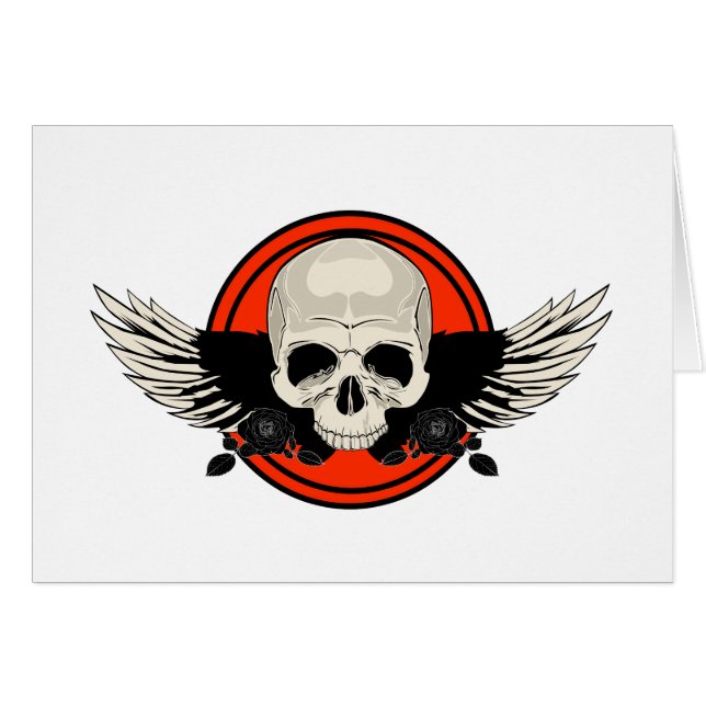 Wing Skull - NARANJA (Anverso (Horizontal))