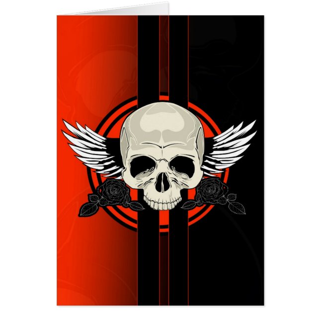 Wing Skull - NARANJA (Frente)