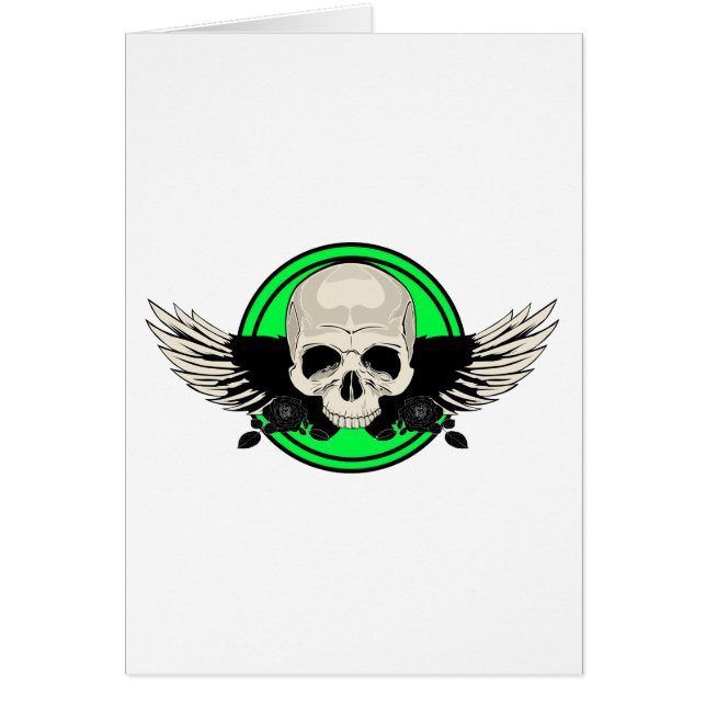 Wing Skull - VERDE (Frente)