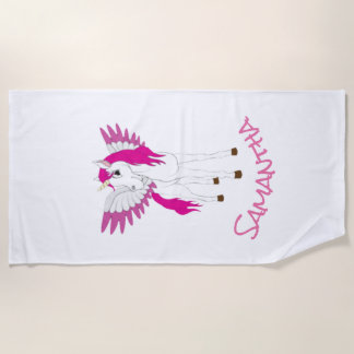 Wing Unicorn Fiesta Rainbow Beach Toalla