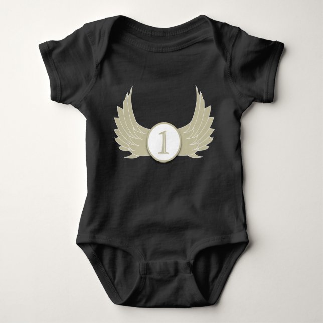 Wings (Edad 1) - Baby Jersey Bodysuit  (Anverso)