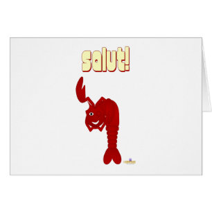 Winking Red Lobster Salut