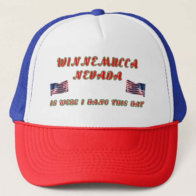 Winnemucca Nevada tema personalizado gorra (Anverso)