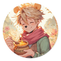 Winnie, el Pegatina de Pooh Anime Guy V11