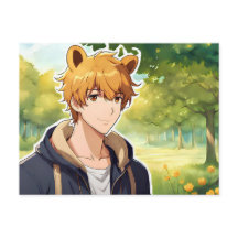 Winnie, la postal de Pooh Anime Guy V2