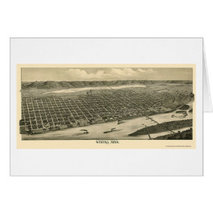 Winona, mapa panorámico del manganeso - 1889