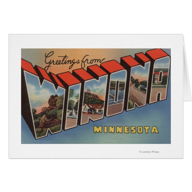Winona, Minnesota - Escenas de letras grandes (Anverso (Horizontal))