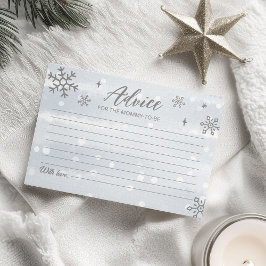 Winowflakes Boy Tarjetas de Consejos Baby Shower