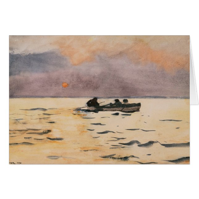 Winslow Homer - Rowing Home (Anverso (Horizontal))