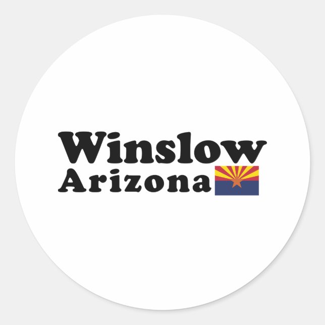 Winslow, Pegatina de Arizona (Anverso)