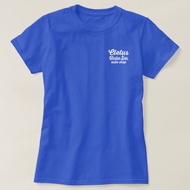 Winston Bros. Camisa del taller mecánico - Cletus (Diseño del anverso)