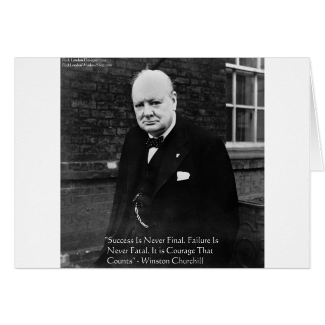 Winston Churchill: Regalos de "éxito nunca final" (Anverso (Horizontal))