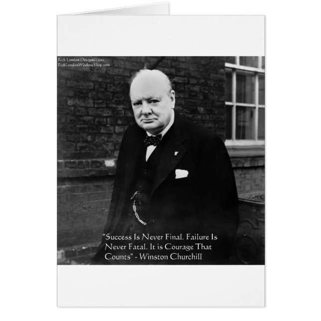 Winston Churchill "Success Never Final" Gifts (Frente)