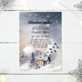 Winter Adventure espera a Baby Shower neutral en c
