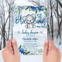 Winter Adventure espera a la Baby Shower del oso p