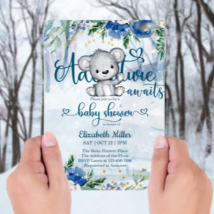 Winter Adventure espera a la Baby Shower del oso p