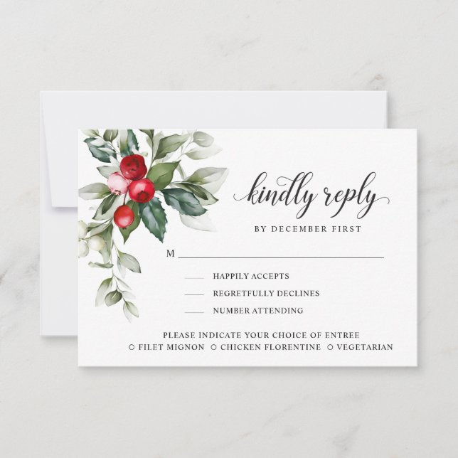Winter Berry | Respuesta amable | Opciones de las  (Anverso)
