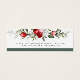 Winter Berry | Tarjeta web Boda
