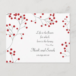 Winter Berry White RSVP