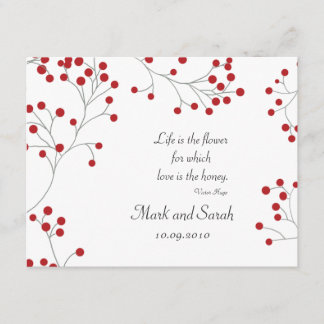 Winter Berry White RSVP