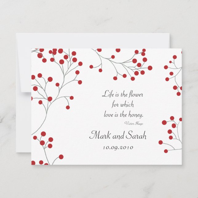 Winter Berry White RSVP (Anverso)