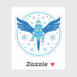 Winter Bird Pegatina