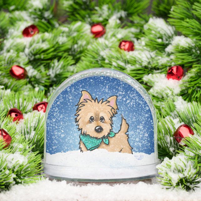 Winter Cairn Terrier Christmas Art (Navidad)