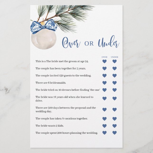 Winter Chinoiserie con una tarjeta de juegos (Anverso)