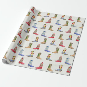 Winter Cowboy Boots Papel de relleno