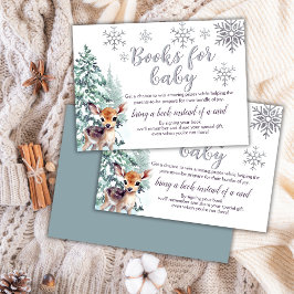Winter Cute Fawn | Libros para la tarjeta de inscr