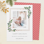 Winter deja tarjeta de fotos de vacaciones felices<br><div class="desc">Enviar saludos de vacaciones a amigos y familia con amor. Haga clic en 'Detalles' en 'Personalizar esta plantilla' y edite los textos. Para una mayor personalización, haga clic en el botón "hacer clic en el personalizar" y utilice la herramienta de diseño para modificarlo. Puede cambiar el color del texto, el...</div>