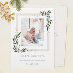 Winter deja tarjeta de fotos de vacaciones felices<br><div class="desc">Enviar saludos de vacaciones a amigos y familia con amor. Haga clic en 'Detalles' en 'Personalizar esta plantilla' y edite los textos. Para una mayor personalización, haga clic en el botón "hacer clic en el personalizar" y utilice la herramienta de diseño para modificarlo. Puede cambiar el color del texto, el...</div>