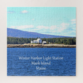 Winter Harbour Light Station Jigsaw Puzzle