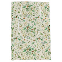 Winter Juniper Pine en la bolsa de regalo blanca